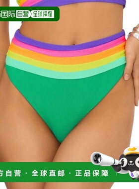 自营Women's Beach Riot Millie Bikini Bottom Colorblock High-