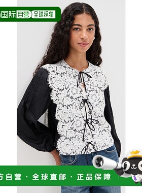 1h可退 香港直邮潮奢 SEA 海洋 女士 Norabelle 上衣 black黑色
