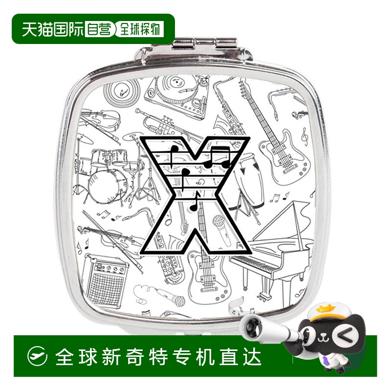 自营Carolines Treasures CJ2007-XSCM字母 X音符字母紧凑型镜