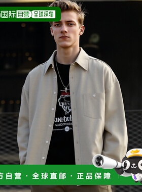 韩国直邮FILLUMINATE 公用男衬衫Optimal Basic Shirt-Beige亚麻