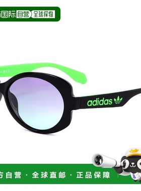 自营 adidas阿迪达斯女式56mm闪亮黑色太阳镜-闪亮黑色 美国奥莱