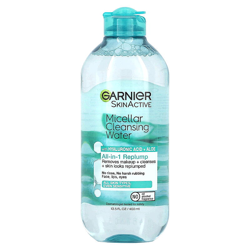 香港直邮Garnier,SkinActive，含透明质酸 + 芦荟的胶束洁面水，1