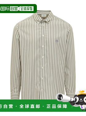 1h可退 香港直邮Etro 艾特罗 男士 Pegaso 刺绣长袖衬衫 MRIB0004