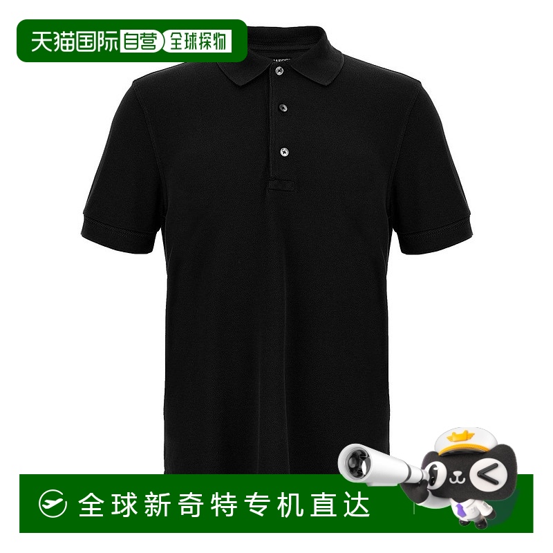 自营 tom ford皮克马球衫-黑色 【美国奥莱】直发汤姆福特