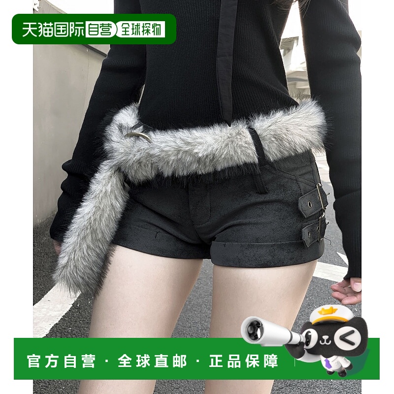 1h可退 日本直邮VEILA 女装 低腰迷你短裤 加绒仿毛设计 vla3687