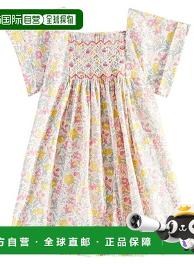 香港直邮Bonpoint 婴儿 Pais 花朵罩衫式棉质连衣裙童装