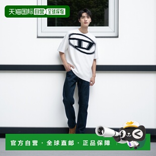 A161850GIAS141 SS2025 香港直邮DIESEL Black T恤 白色 男士