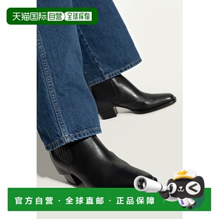 香港直邮FENDI 黑色 女士靴子 方头短 8T8567NA7F0QA1 1h可退