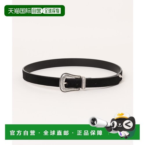 1h可退 日本直邮Wrangler 男装 牛皮西部风格 皮带 宽25mm WA1009