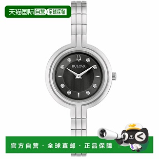 自营Bulova Women's Rhapsody Black Dial Watch - black 美国奥