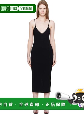 1h可退 香港直邮Jil Sander 吉尔 桑达 女士 黑色连衣裙 J01CT027