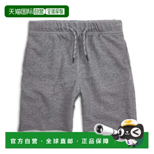 自营Kids Appaman Camp Shorts Gray Heather Cotton Flat Front