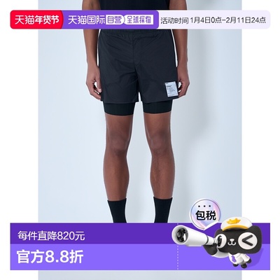 1h可退 香港直邮Satisfy 男士 松紧带束腰比赛短裤 12044BK