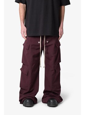 mnml|Rave Double 工装裤 - 梅红色