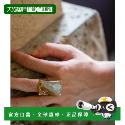 1h可退 日本直邮HIZEN jewelry 唐津焼陶瓷方形戒指 69420189777
