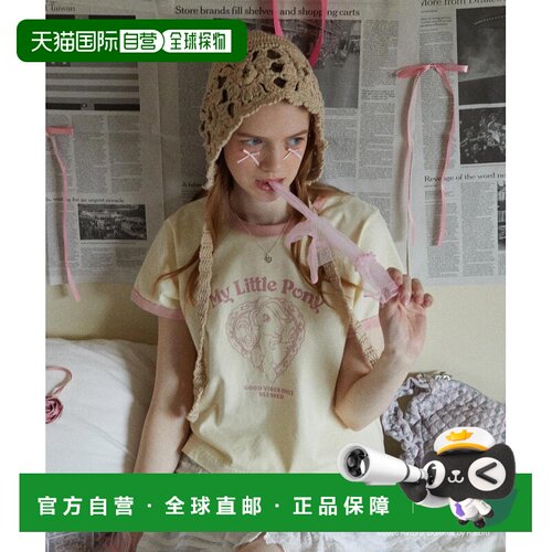 日本直邮MILKFED.联名My Little Pony复古风 男女同款 棉质短袖T