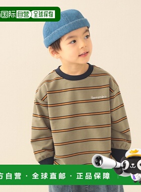 1h可退 日本直邮BEAMS mini 儿童 长袖条纹纯棉T恤（90-150cm） 4