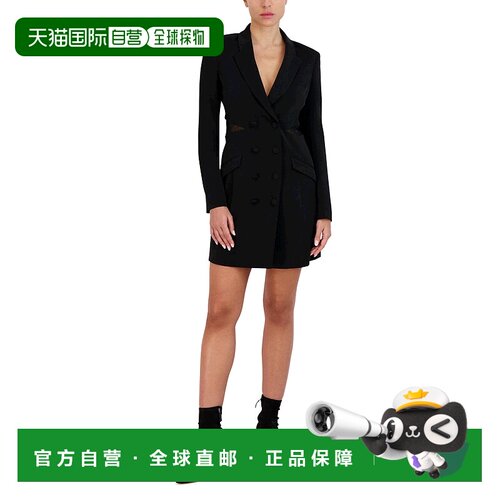 自营bcbgmaxazria日间连衣裙 - 黑色 美国奥莱直发性感