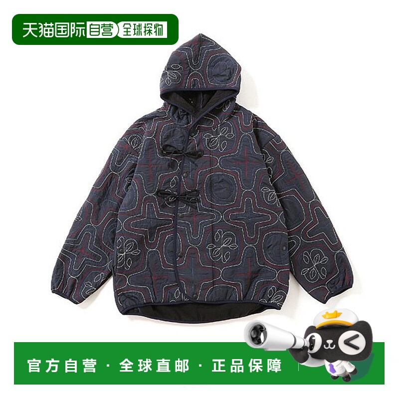 1h可退 日本直邮norbit男装阿伊努绗缝连帽夹克 轻量防风 HNCS200