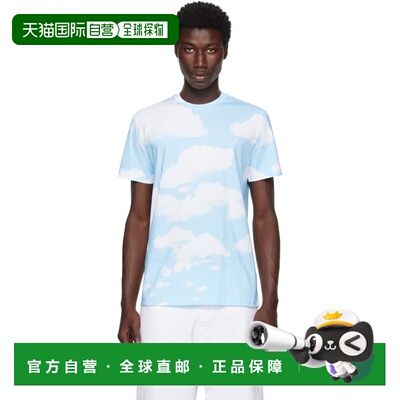 1h可退 香港直邮潮奢 Moschino 莫斯奇诺 男士 蓝色 Archive Clou