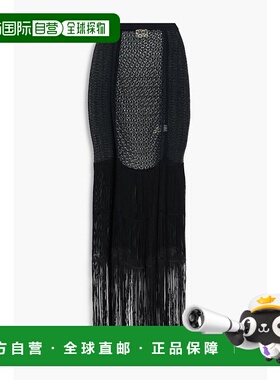 1h可退 香港直邮潮奢 KHAITE 女士 流苏钩花长款铅笔半身裙 92124