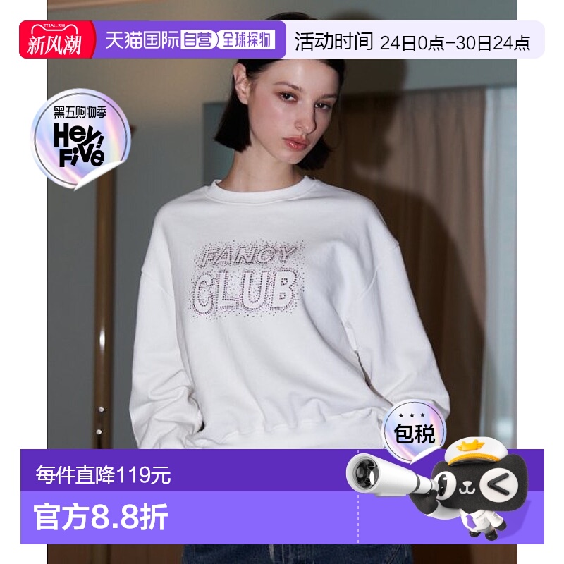 韩国直邮NASTY FANCY CLUB街头辣妹潮牌酷帅休闲时尚新款卫衣F22Z