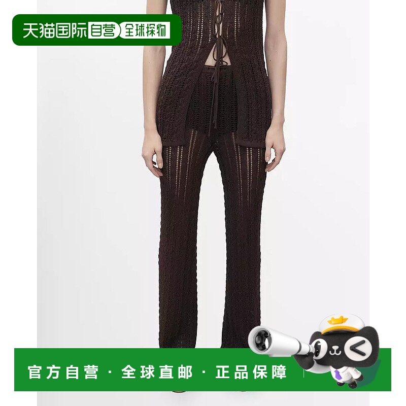 1h可退 【美国直邮】mango 女士 休闲裤直筒针织裤