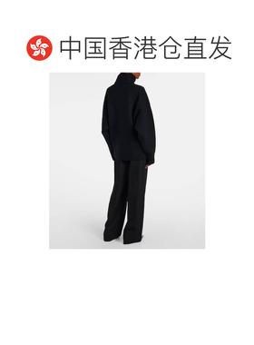 1h可退 香港直邮toteme 女士 羊毛羊绒混纺毛衣 black黑色 舒适时