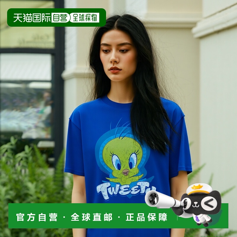 自营 gildanLooney Tunes Tweety Swirl 短袖成人 T 恤/T 恤 - 宝