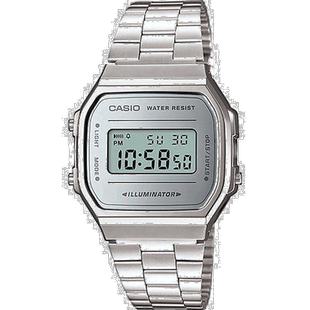 香港直邮Casio卡西欧日韩腕表简约银色数位显示STANDARD系列