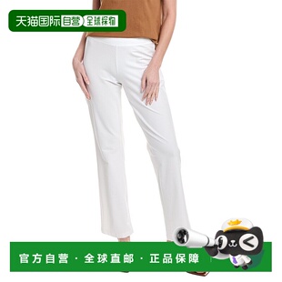 FISHER修身 美国奥莱直发直筒裤 靴形长裤 新款 白色 自营EILEEN