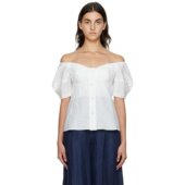 Chloe 蔻依 女士 潮奢 白色露肩上装 CHC22AHT29134