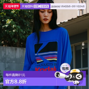 1h可退 日本直邮coen 【Kodak/柯达】Logo图标印花长款T恤长袖