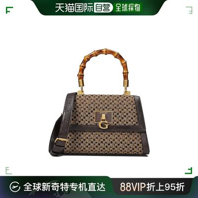 香港直邮潮奢 Guess 盖尔斯 女士 Stephi Bamboo Flap 手提包