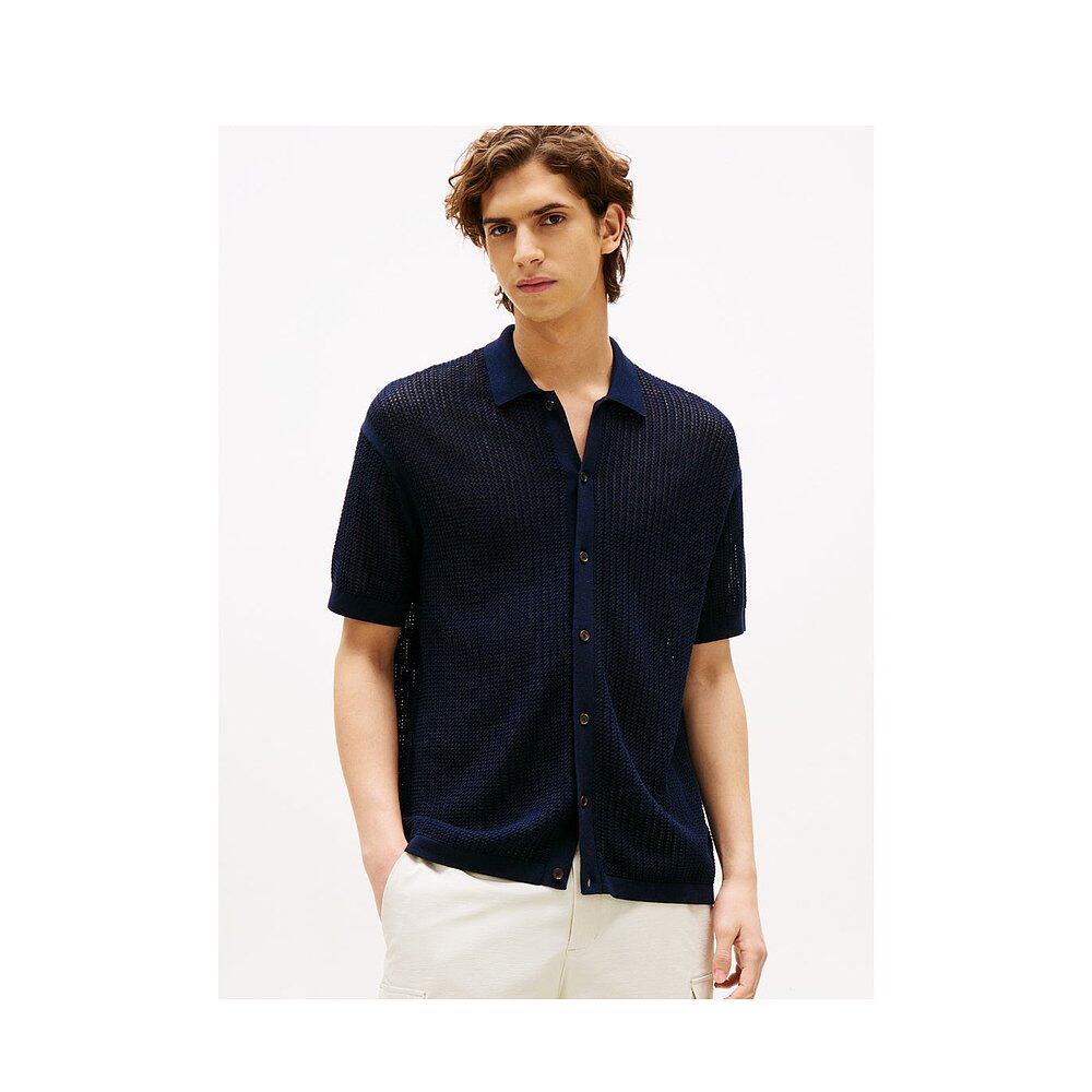 日本直邮TOMMY HILFIGER 结构开放式针织衬衫 TO3203EW012760 衬