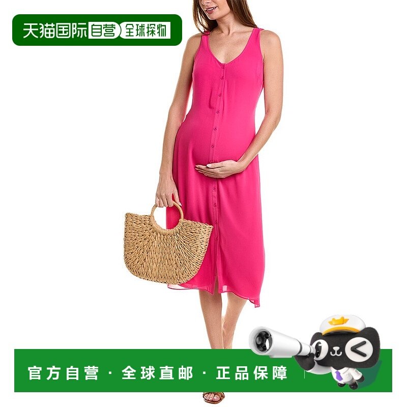 自营HATCH Maternity The Jaden Dress - fuchsia 美国奥莱直发