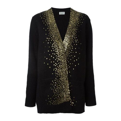 Saint Laurent V领针织开衫 434945YA2BU