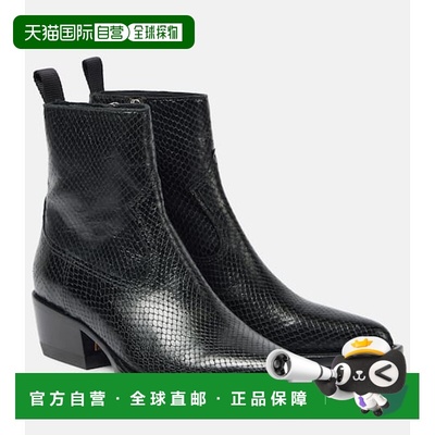 1h可退 香港直邮GOLDEN GOOSE 女士 Debbie 蛇皮质感短靴女靴