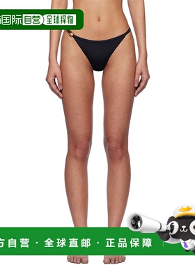 1h可退 香港直邮潮奢 versace 范思哲 女士 黑色 Safety Pin 比基