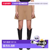 香港直邮GANNI A1090 甘尼 1h可退 女士 黄褐色短裙 舒适时尚