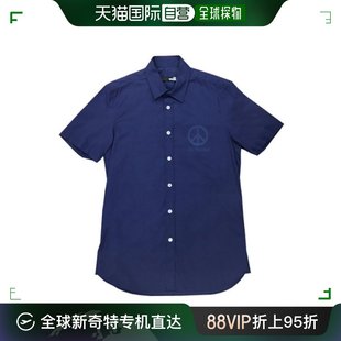 C77007T9723 Moschino莫斯奇诺男士 衬衫 深蓝色短袖 Y61