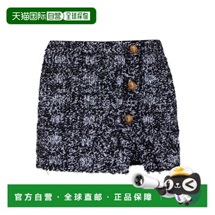 香港直邮BALMAIN 女士半身裙 GF1LBB41KJ57EAB SS2026 黑色 Skirt
