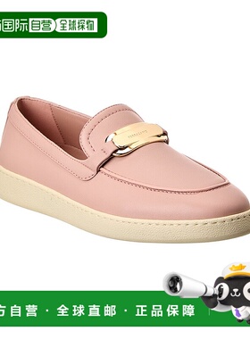 自营 salvatore ferragamoFerragamo Crio 皮革乐福鞋 - 粉色 美