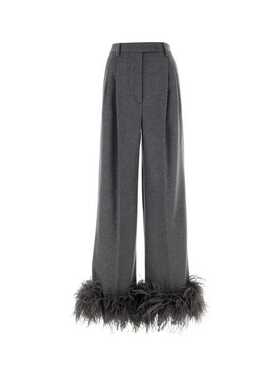PRADA 女士休闲裤 P263HPSOOO133CF0031 SS2024 灰色