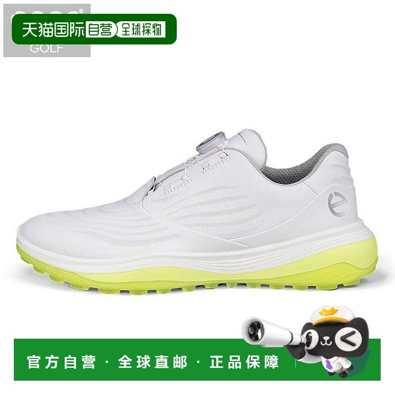 日本直邮ECCO 男士 LT1 BOA 无钉高尔夫球鞋132274 01007白色