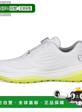 日本直邮ECCO 男士 LT1 BOA 无钉高尔夫球鞋132274 01007白色