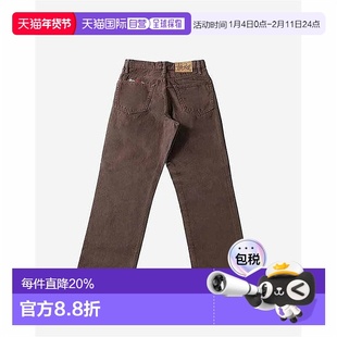 自营 STUSSY男士水洗帆布经典牛仔裤时尚百搭直筒休闲裤子日常