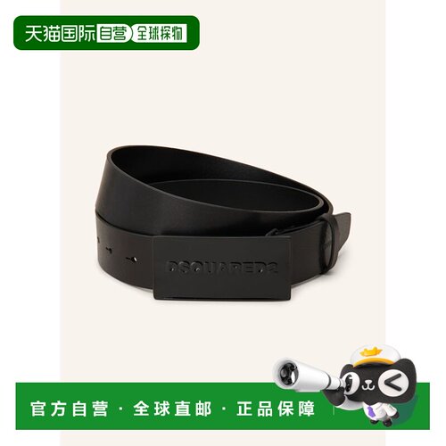 香港直邮DSQUARED2 男士腰带 100172018213001 CO 黑色 Leather b