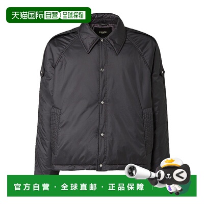 香港直邮FENDI 男士夹克 FAA968AVIRF0GME AW2025 黑色 GIUBBINI