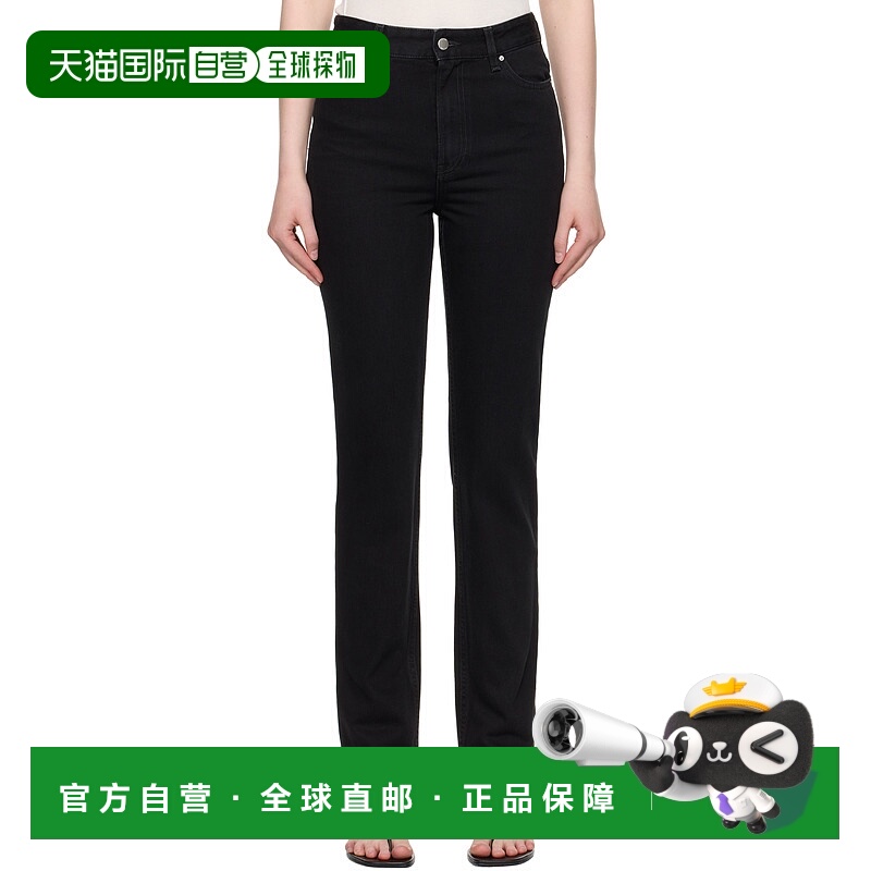 香港直邮潮奢 TOTÊME 女士 黑色 High Slim 牛仔裤 252WRB0271FB0